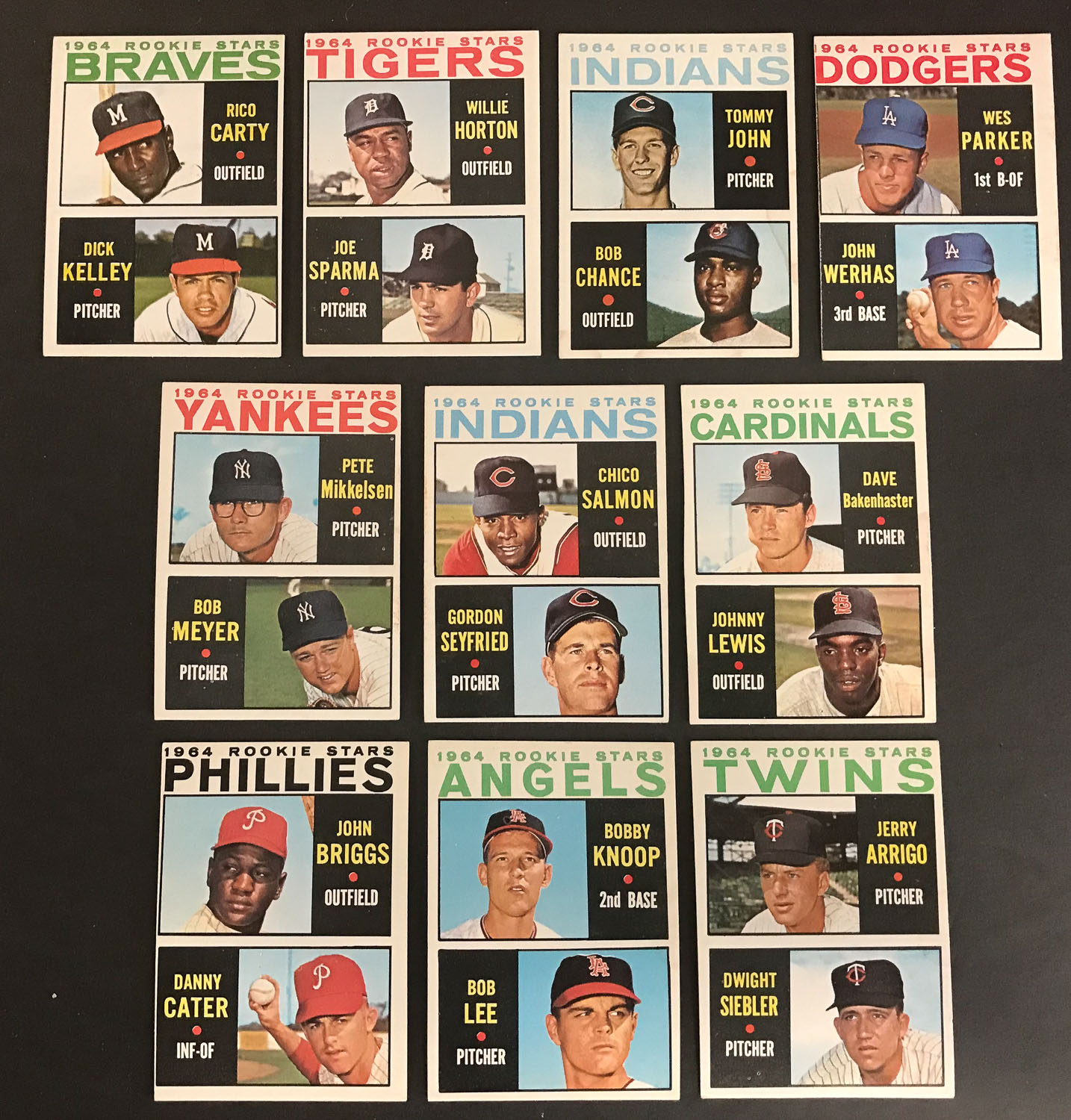 Lot Of Topps Rookie Baseball Cards Inc Tommy John Willie