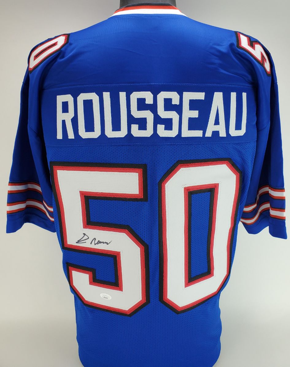 Gregory Rousseau Signed Buffalo Bills Custom Jersey (JSA Witness COA), Auction of Champions, Sports Memorabilia Auction House