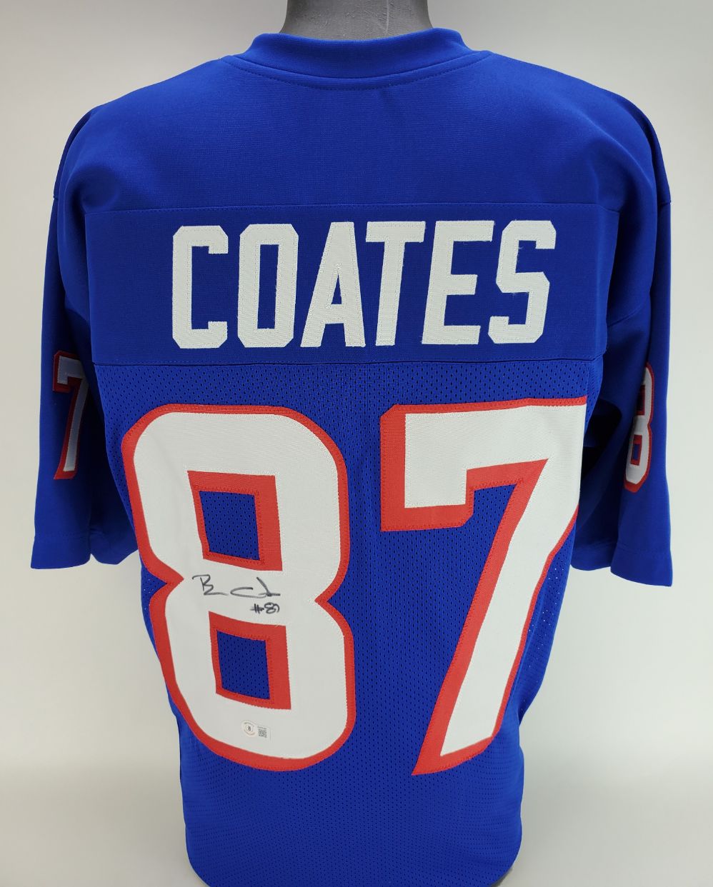 Ben Coates Autographed Signed New England Patriots Jersey Jsa Coa