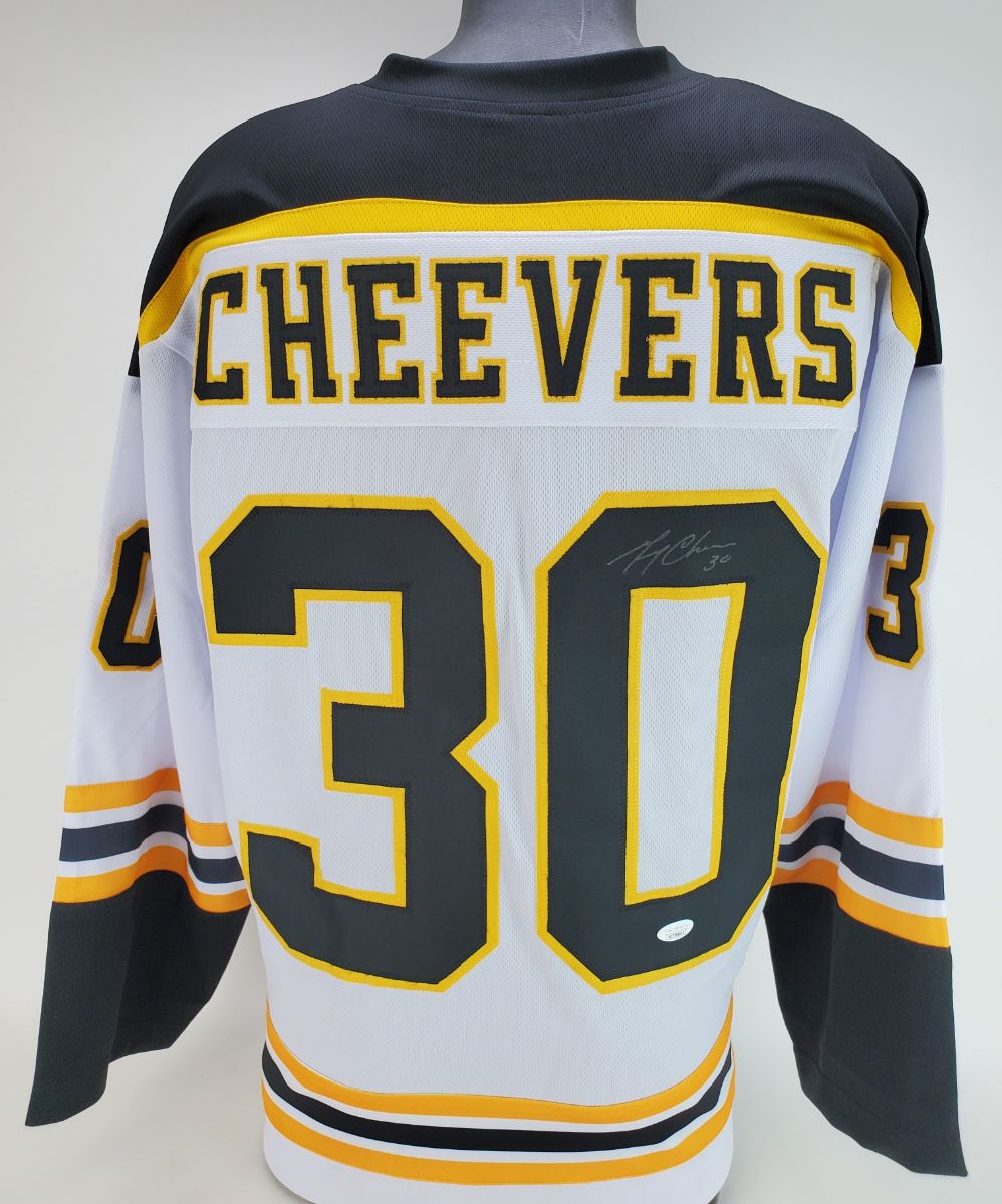 Gerry Cheevers Signed Boston Bruins Custom Jersey (JSA Witness COA