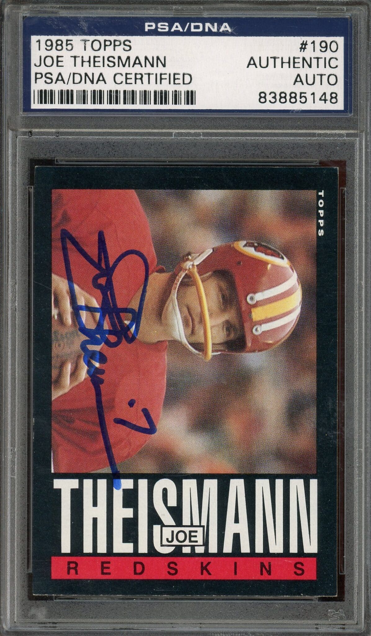 Joe Theismann  PSA AutographFacts℠