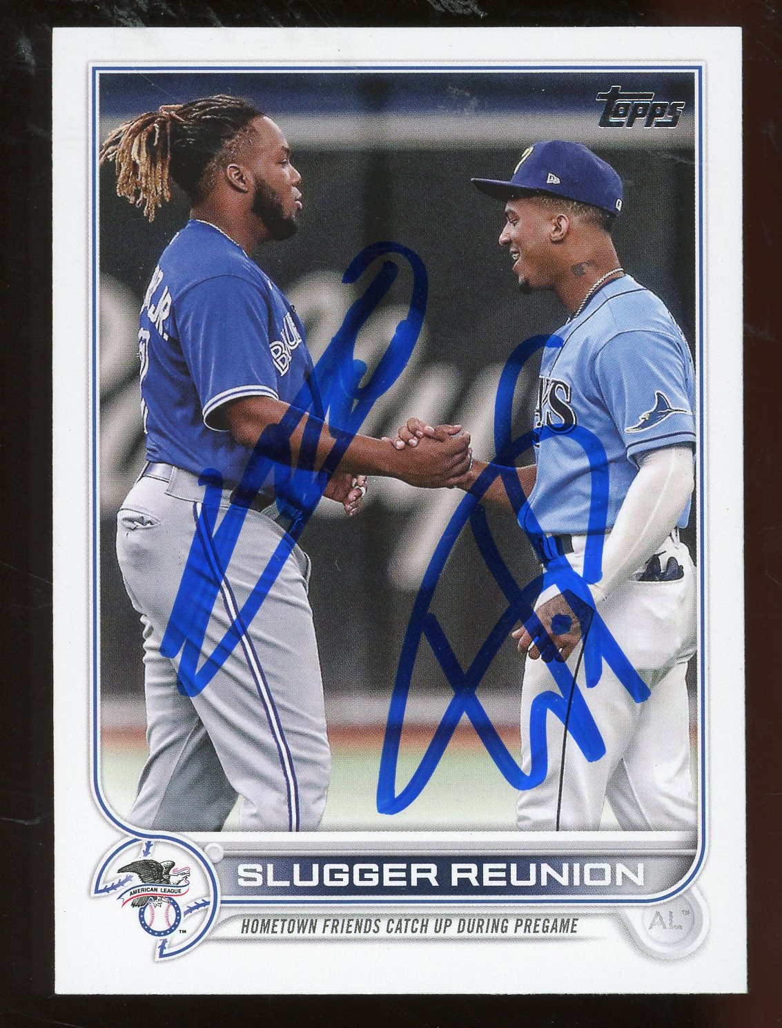 2022 Topps #329 Slugger Reunion Tampa Bay Rays/Toronto Blue Jays