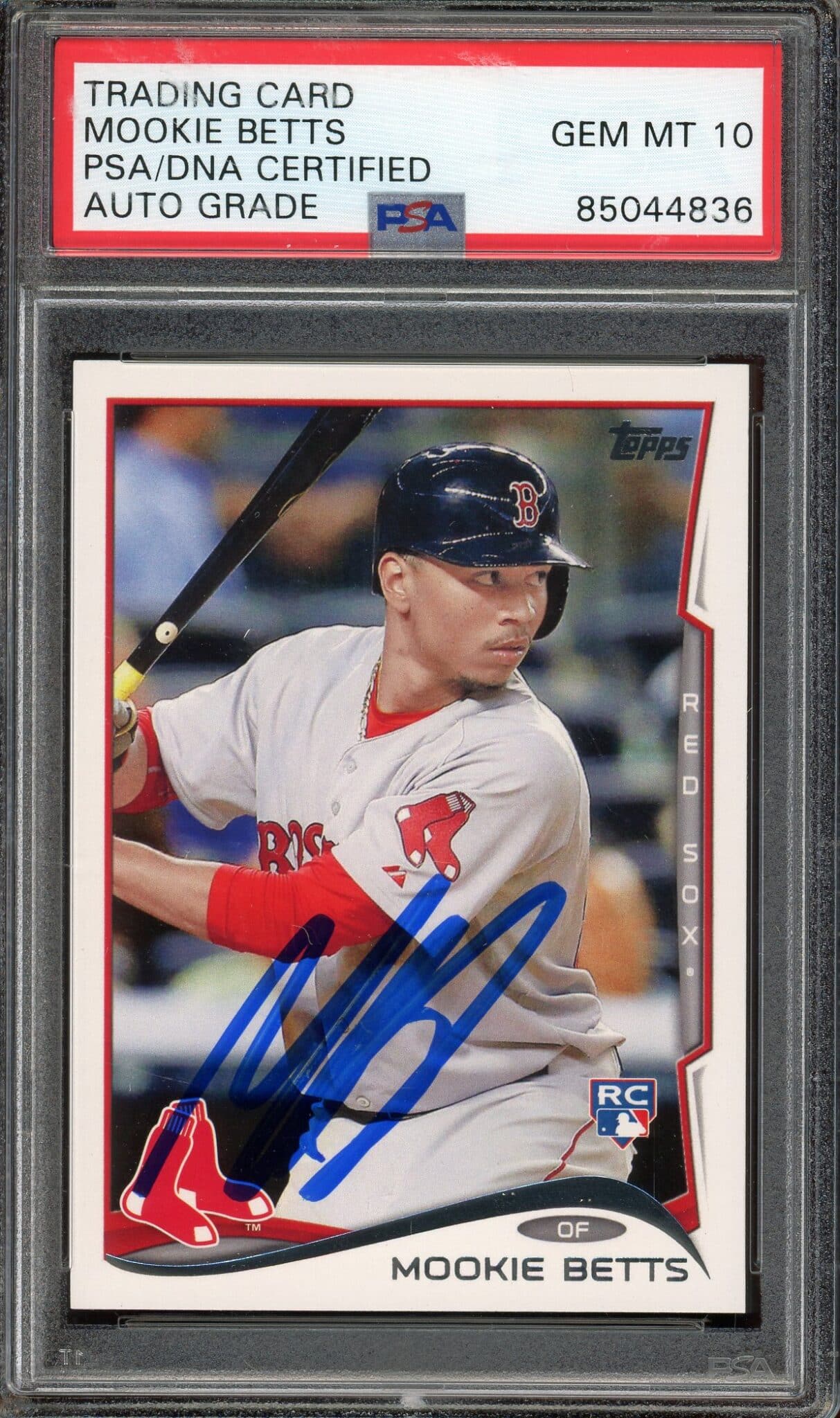 Sold at Auction: 2013 Panini Prizm Draft Mookie Betts Rookie Card