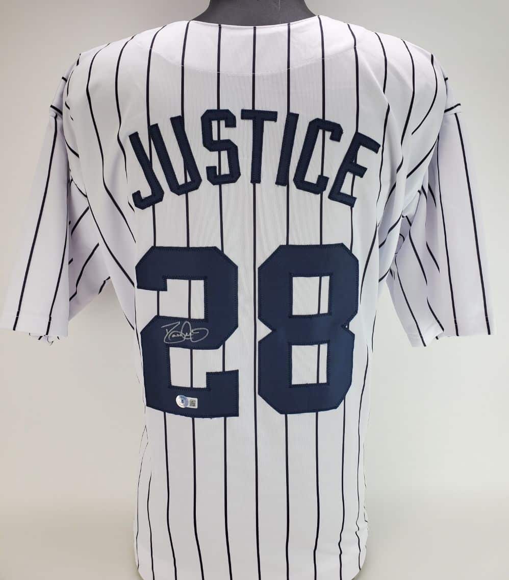 David Justice Signed New York Yankees Custom Jersey (Beckett Witness  Certified), Auction of Champions, Sports Memorabilia Auction House