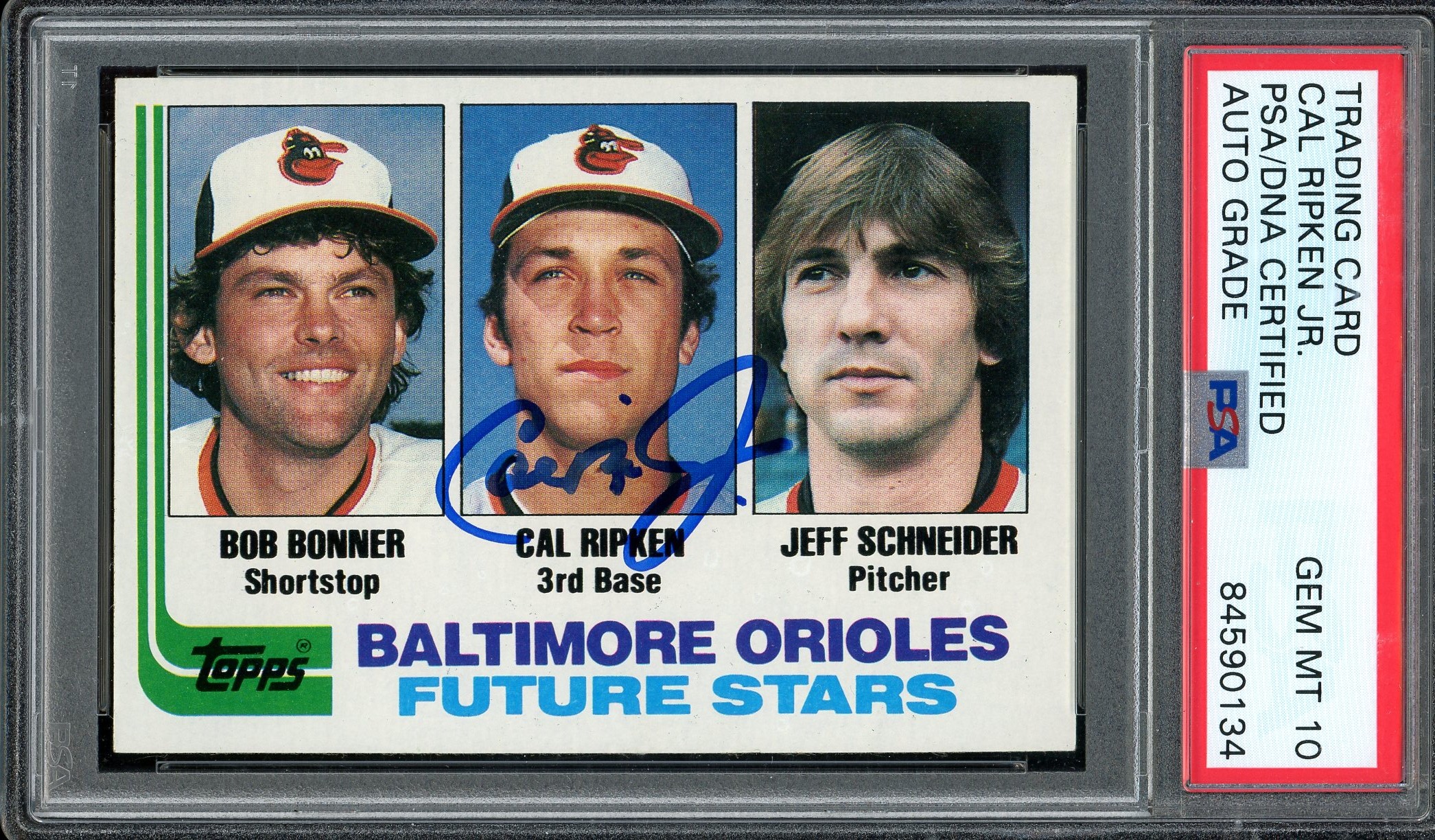 Cal Ripken Jr. Baltimore Orioles Autographed 1982 Topps Series 1 #21 Beckett Fanatics Witnessed Authenticated Rookie Card