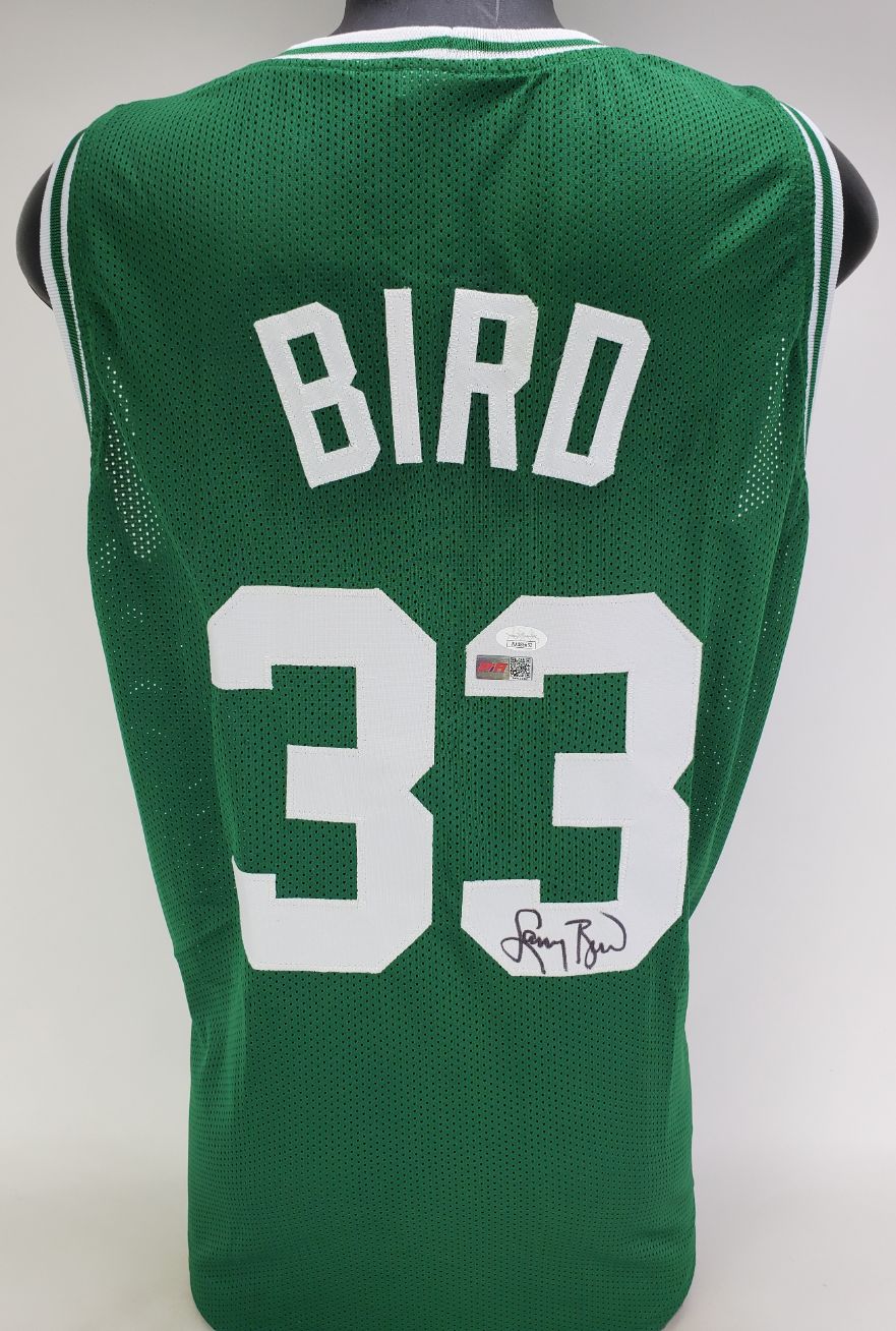 Larry Bird Signed Boston Celtics Custom Jersey (jsa Witness Coa 