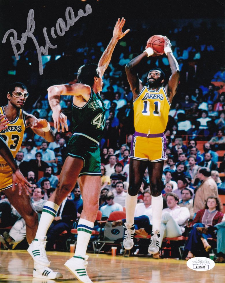 Bob McAdoo Signed Los Angeles Lakers 8x10 Photo (JSA COA) | Auction of ...