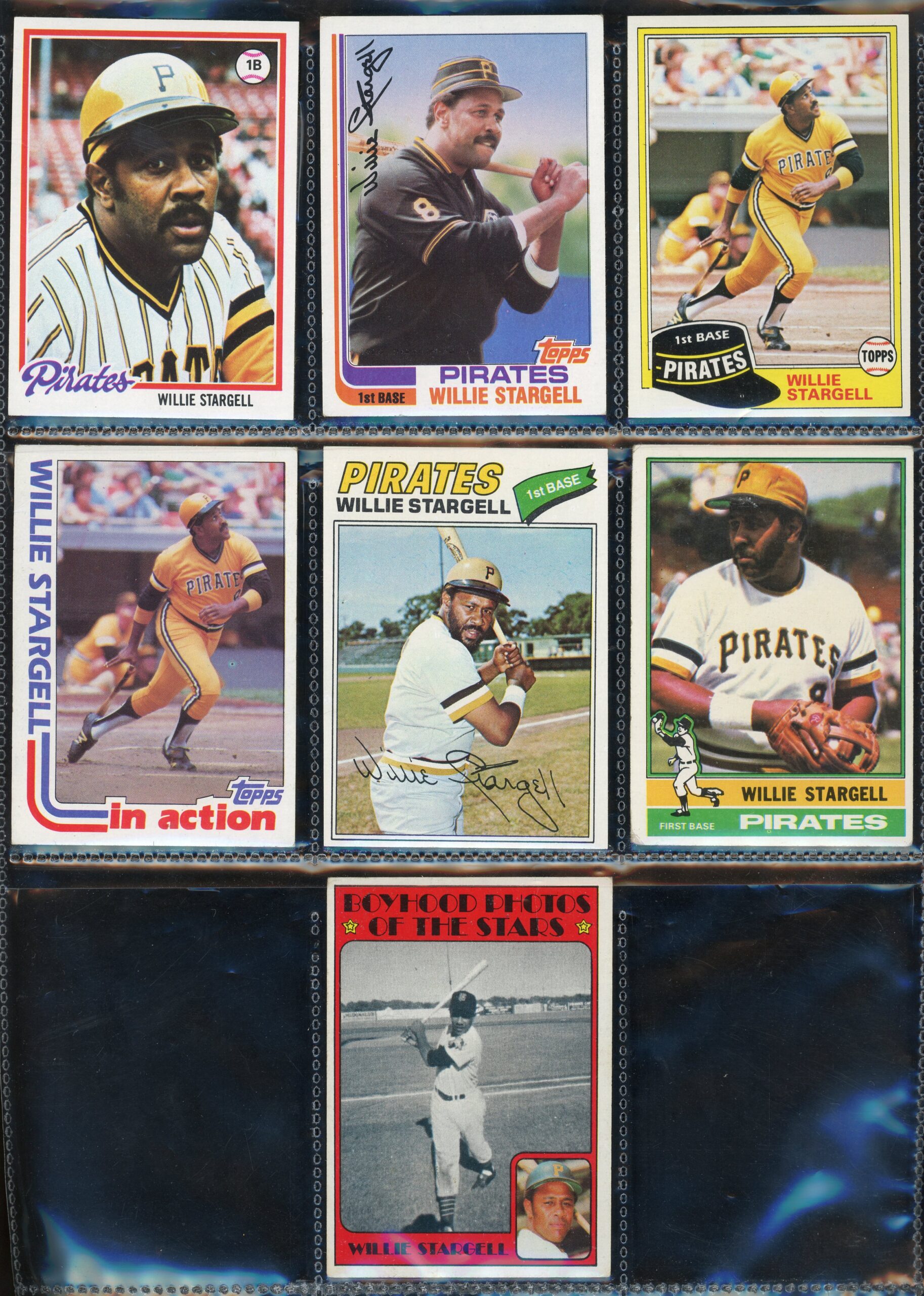 Lot of (7) Willie Stargell Cards | Auction of Champions