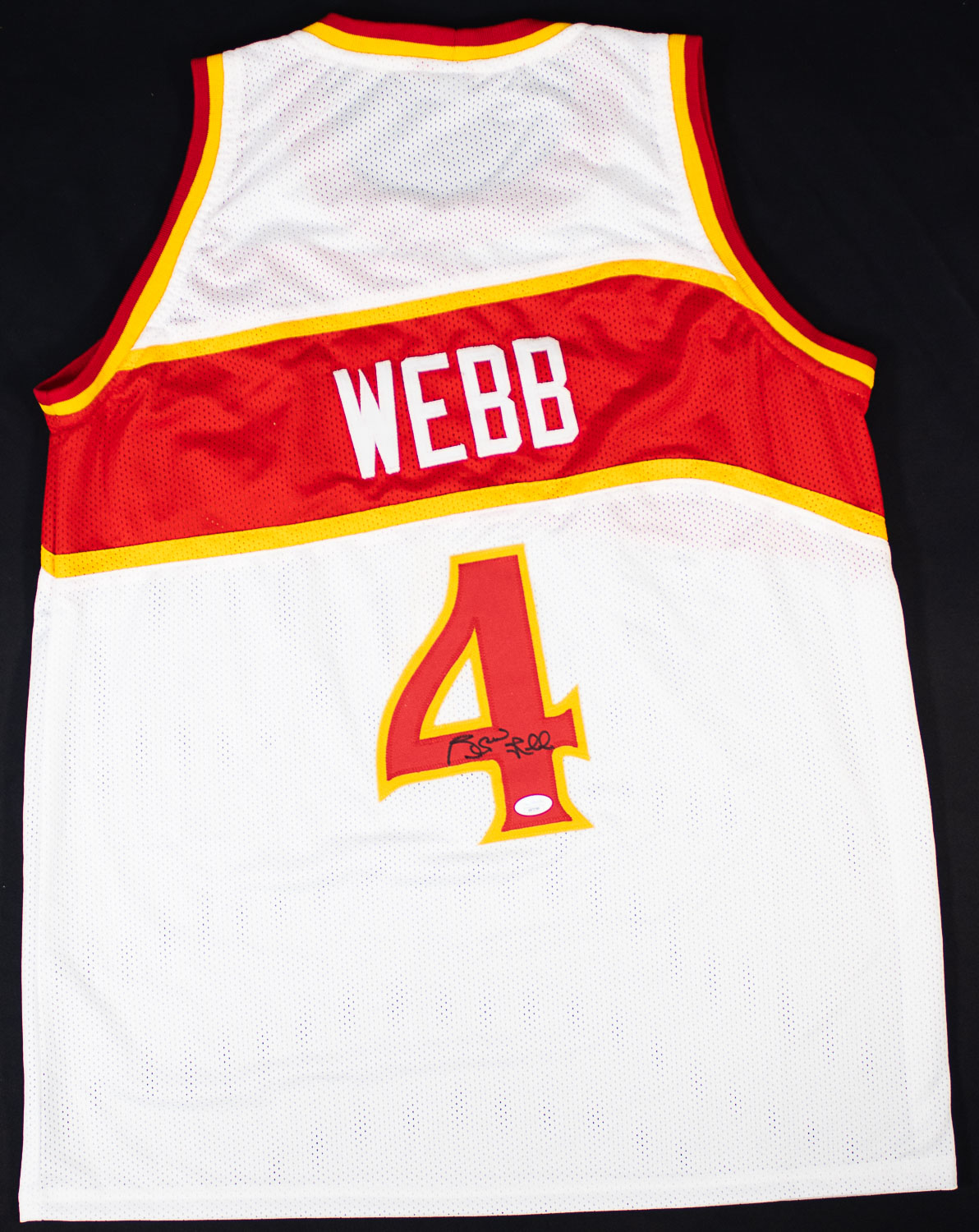 Spud Webb Signed Atlanta Hawks Custom Jersey (jsa Coa) 