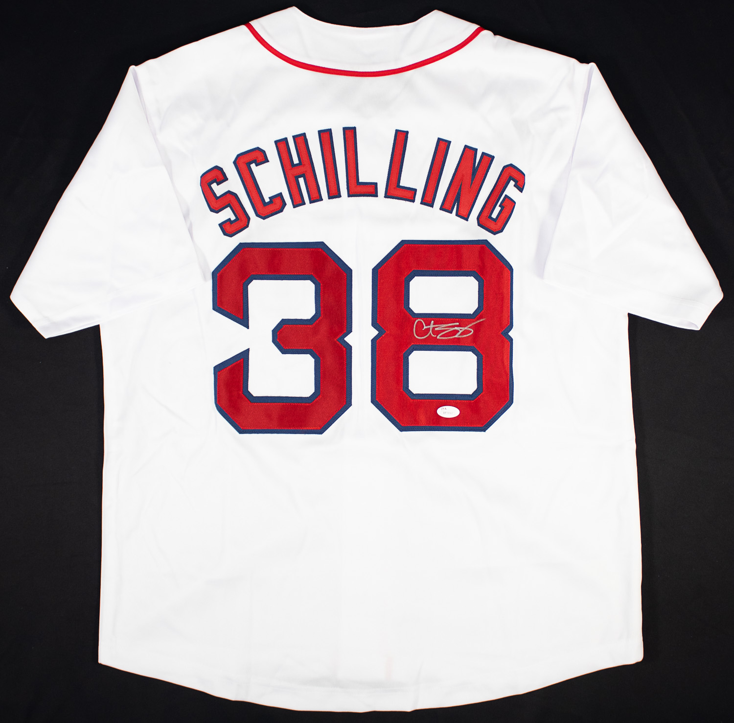 Curt Schilling Signed Boston Red Sox Custom Jersey (JSA Witness COA ...