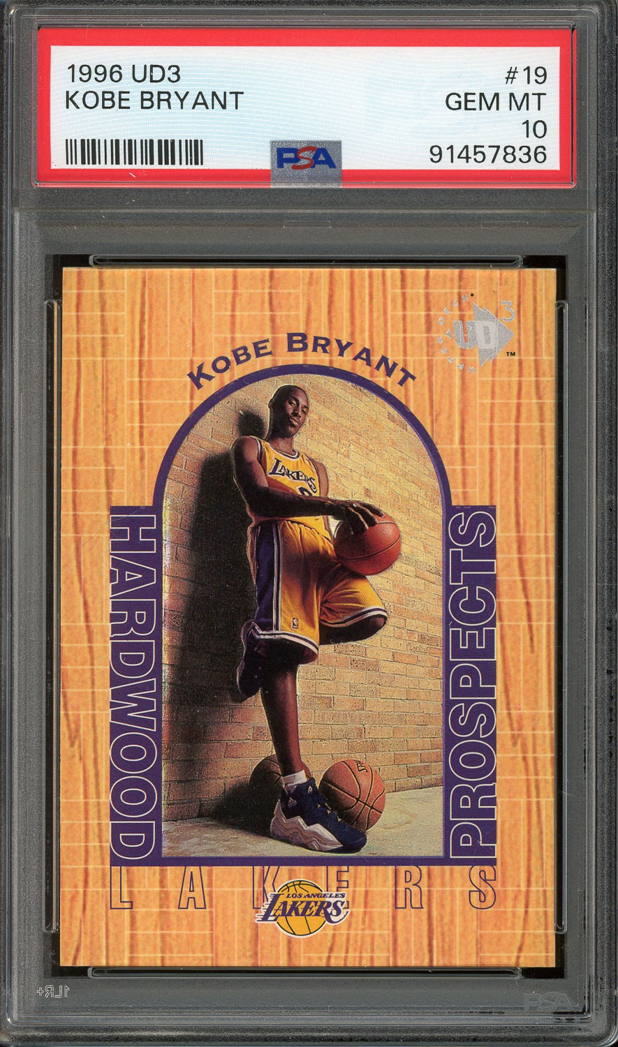 Kobe bryant sold rookie card gem mint 10