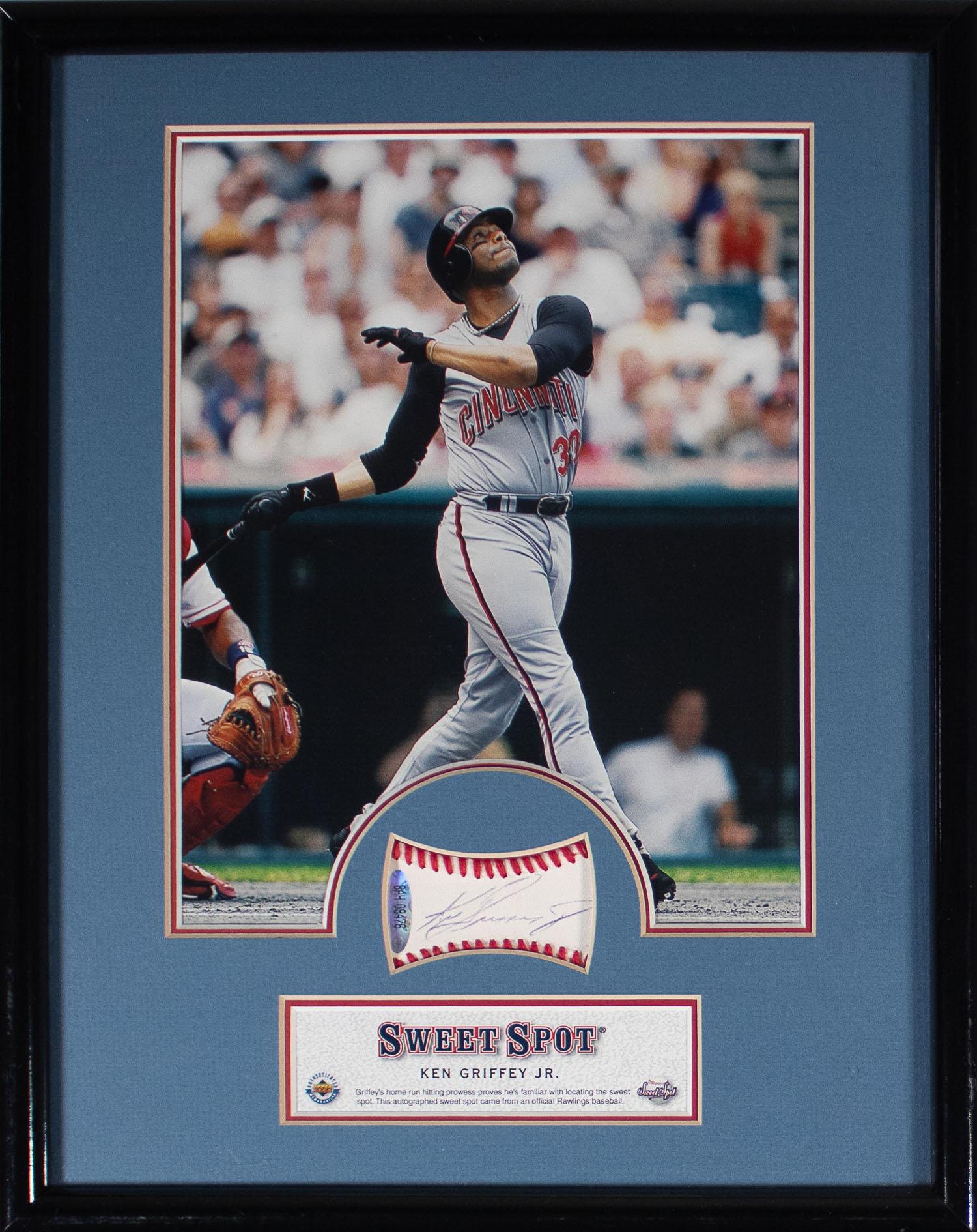 Ken Griffey Jr. Signed Sweetspot in a 12x15 Frame (UDA COA) | Auction ...